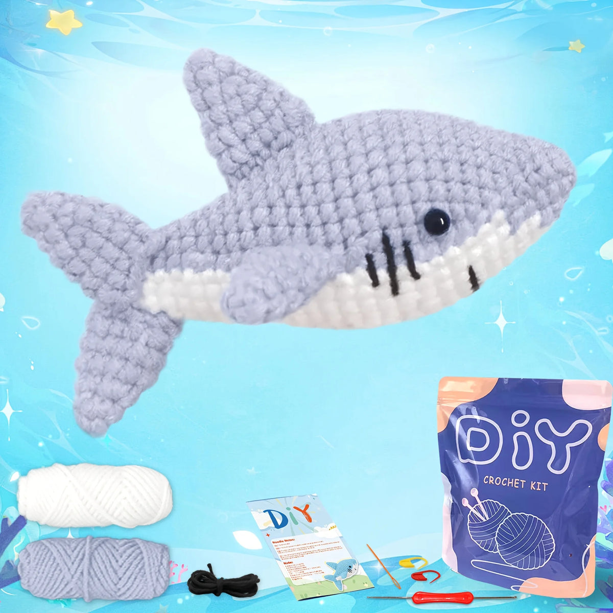 Shark Crochet Kit for Beginners