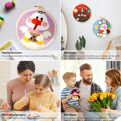 Punch Needle Kit: Sweet Animals
