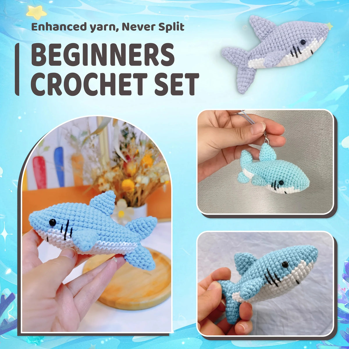 Shark Crochet Kit for Beginners