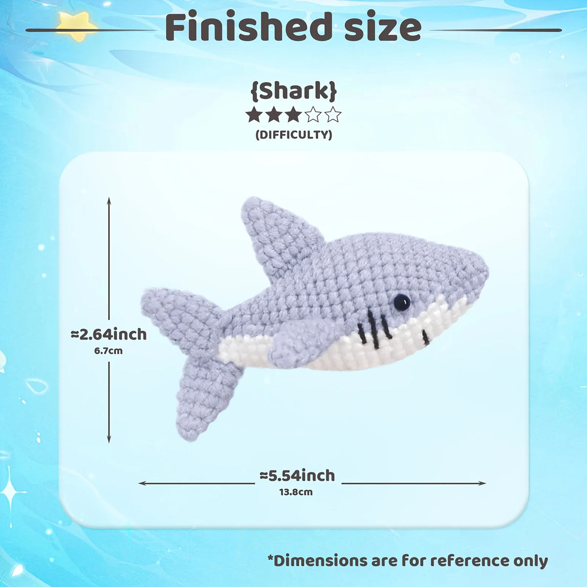 Shark Crochet Kit for Beginners
