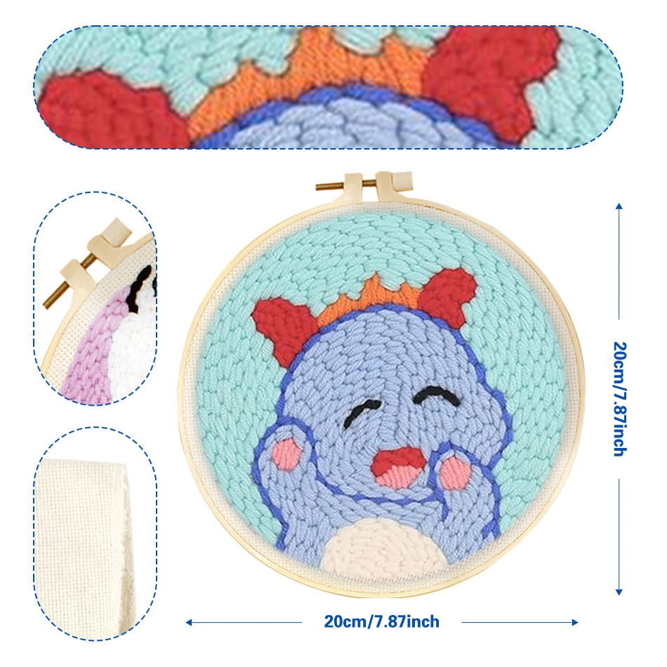 Punch Needle Kit: Cozy Critters